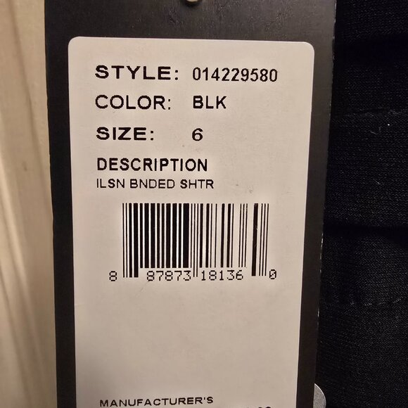 Adrianna Papell Shutter Pleat Jersey Sheath Illusion-Black Stripe Dress NWT - Picture 7 of 8